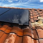 clean solar panels in a rooftop in Phoenix, AZ